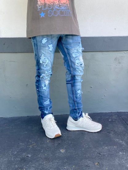 Distressed & Destroyed Skinny Jeans