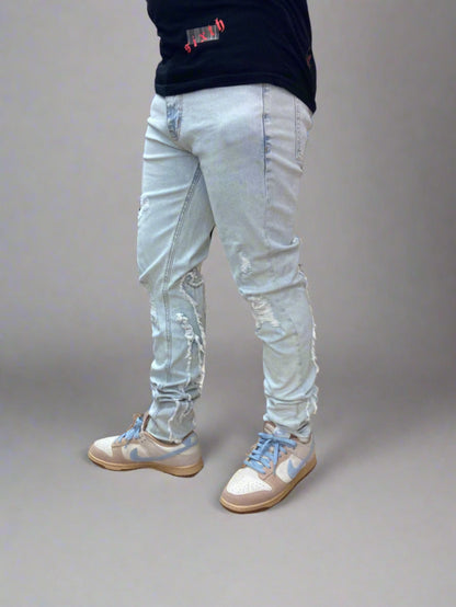 Flame Light Blue Skinny Jeans