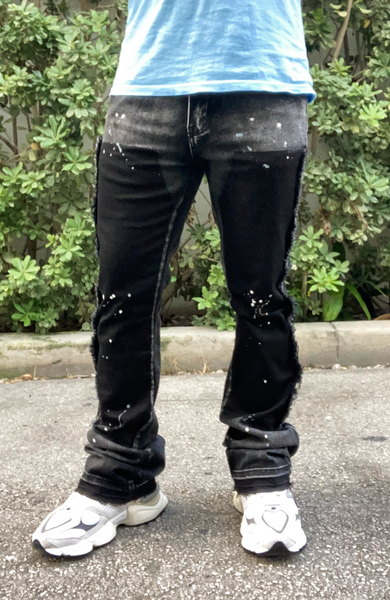 Black Storm Flared Jeans