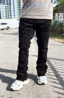 Flared Jet Black Jeans