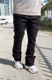 Flared Jet Black Jeans