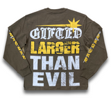 Larger Than Evil Long sleeve Tee