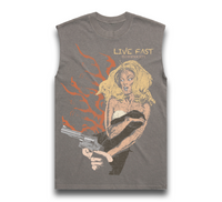 Live Fast Pos Sleeveless Tee