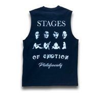 Stages of emotion Sleeveless Tee (Black)