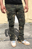 Military Camo Flare Jeans