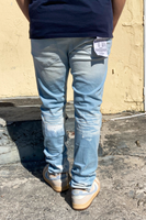 Stone Concrete Skinny Light Blue Wash Skinny Jeans